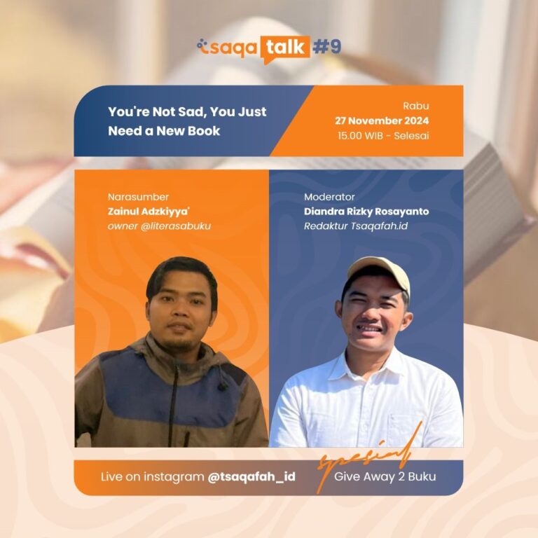 #TSAQATALK9: Tiru Jalan Guru Dirikan @Literasabuku, Zen: Ikhtiar Bangun Habit Baca