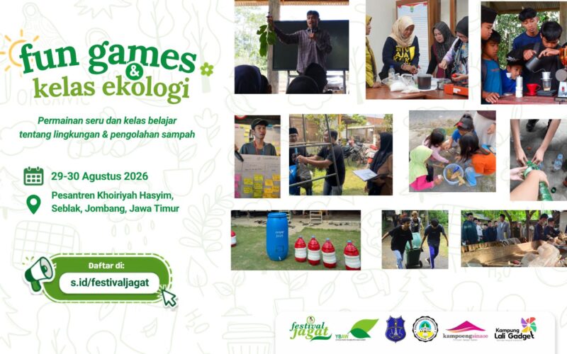 Festival Jagat Hadirkan Fun Games dan Kelas Belajar Ekologi di Pesantren Seblak Jombang